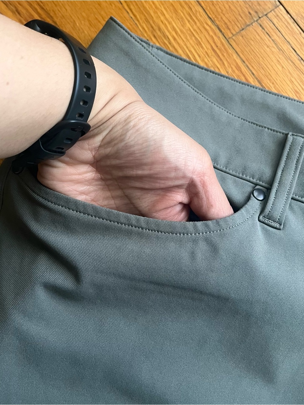 LULULEMON ABC Pant Slim Sage Green Grey Size 31 - Picture 5 of 9